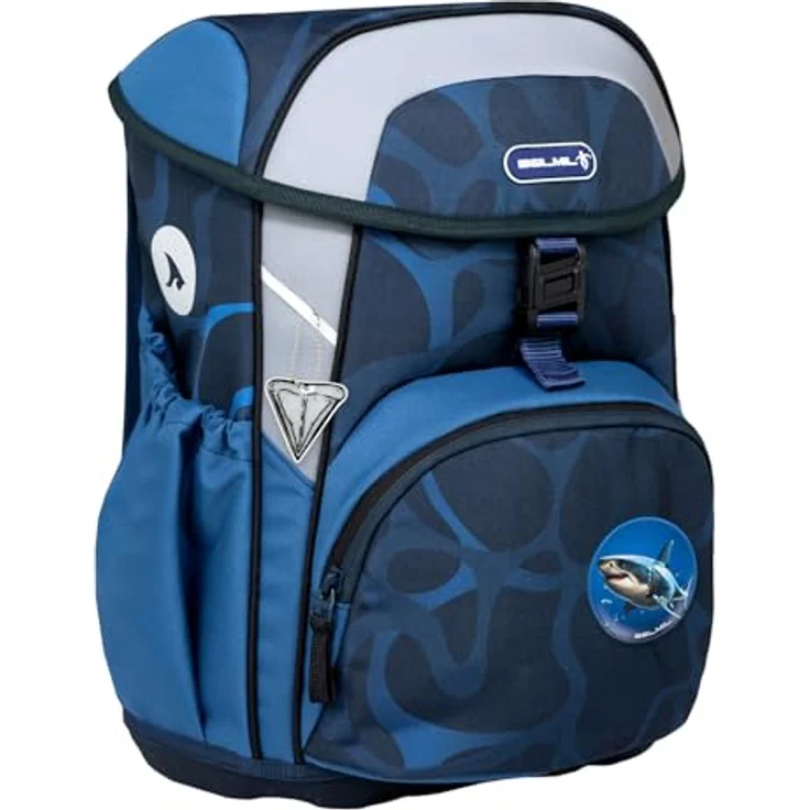 Belmil Schulranzen Kinderrucksack Maxi, ergonomisches 5-tlg. Set mit Brustgurt, wasserabweisend, 22 L, für Grundschule 1.-3. Klasse, reflektierende Elemente – Bild 6