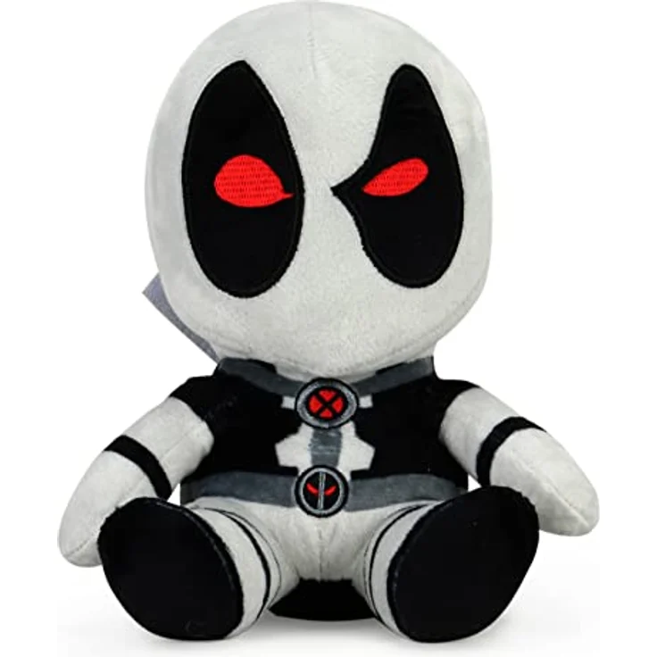 Kidrobot RUBIE'S Marvel X-Force Deadpool Plüsch Phunny, grau-schwarz, 20 cm mit 2 Ninja-Schwertern – Bild 4