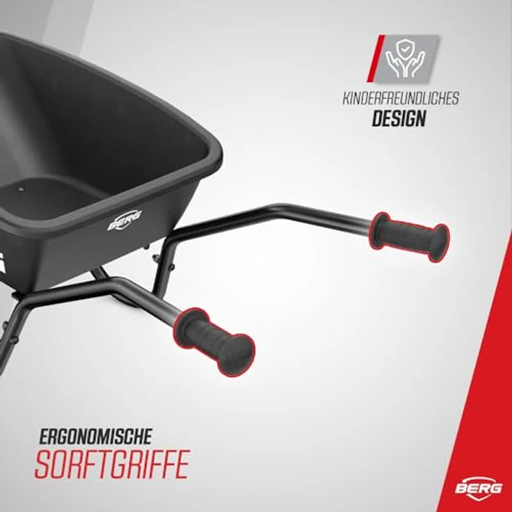 BERG Schubkarre Dempy schwarz Outdoor-Spielzeug, Jungen und Mädchen, ab 3 Jahren geeignet – Bild 5
