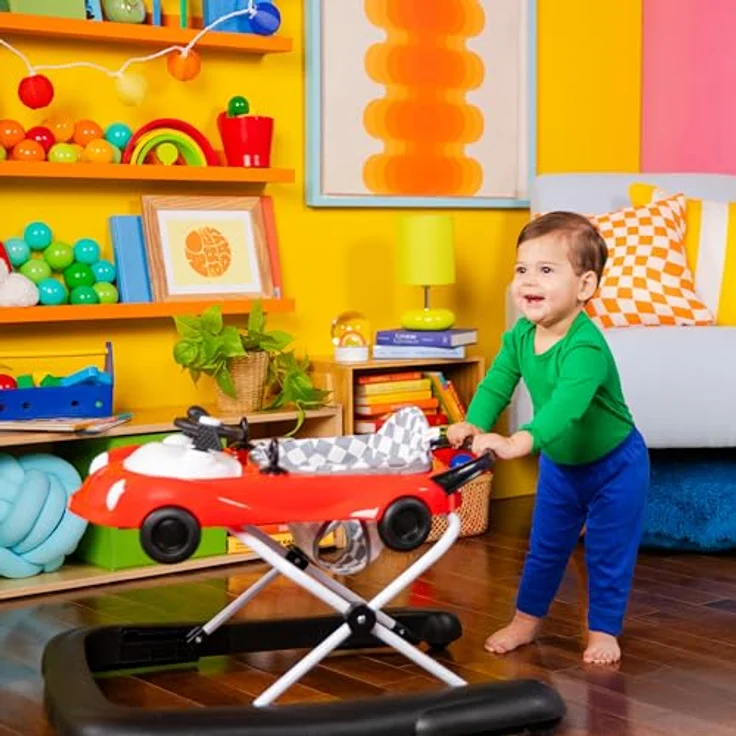 Bright Starts Lauflernhilfe Little Speedster™ 3-in-1 Car Walker – Rot Racer mit multisensorischem Spaß – Bild 9