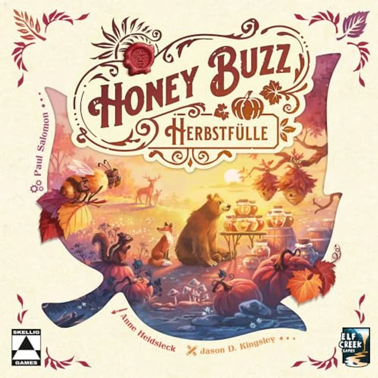 Skellig Games SKE48903 Honey Buzz – Herbstfülle [Erweiterung] Brettspiel Zubehör, flexible Gestaltung, hochwertige Materialien – Bild 2