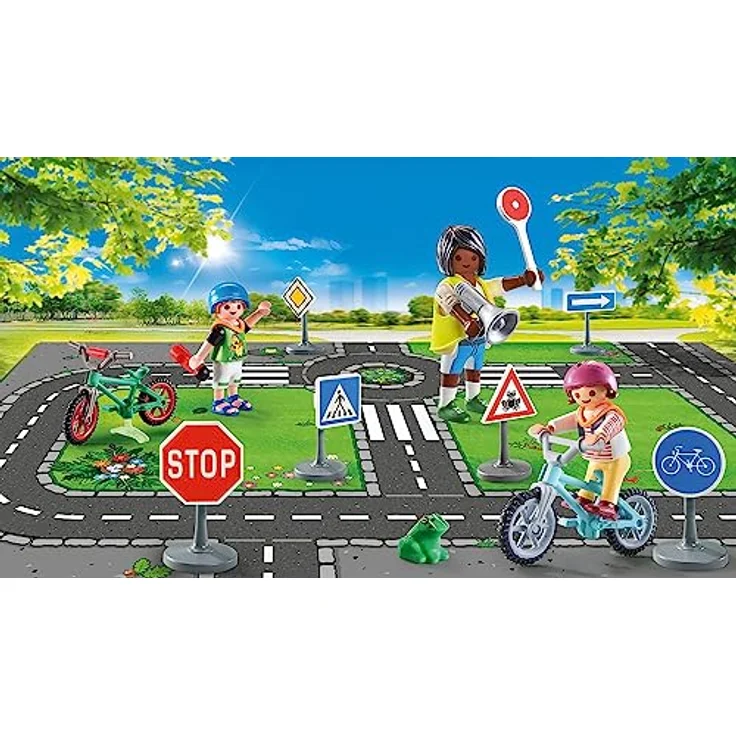 Playmobil® 71332 Fahrradparcours - Übungsplatz für sicheres Verhalten im Straßenverkehr, Playmobil® City Life – Bild 3