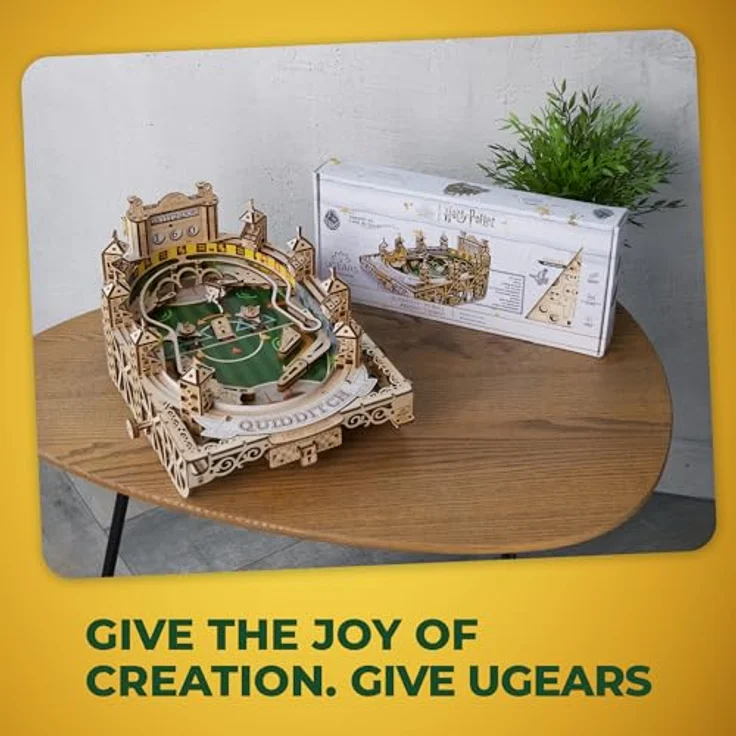 UGEARS Harry Potter Quidditch Flipper - 3D Holzpuzzle im Magic Holz Stil - Modellbausatz für Erwachsene – Bild 3