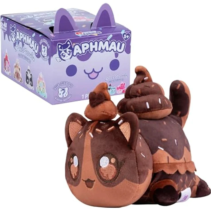 Aphmau 15 cm Mystery Meemeows Plush - Ice Cream, superweiches Kuscheltier in Blindbox, Sammelobjekt für Fans und Sammler – Bild 2