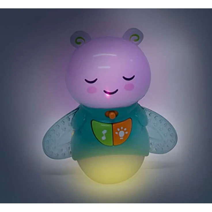 Clementoni Gute Nacht Lampe, Süßes Glühwürmchen mit Licht und Musik, 20 x 22 x 8 cm, für Babys geeignet – Bild 4
