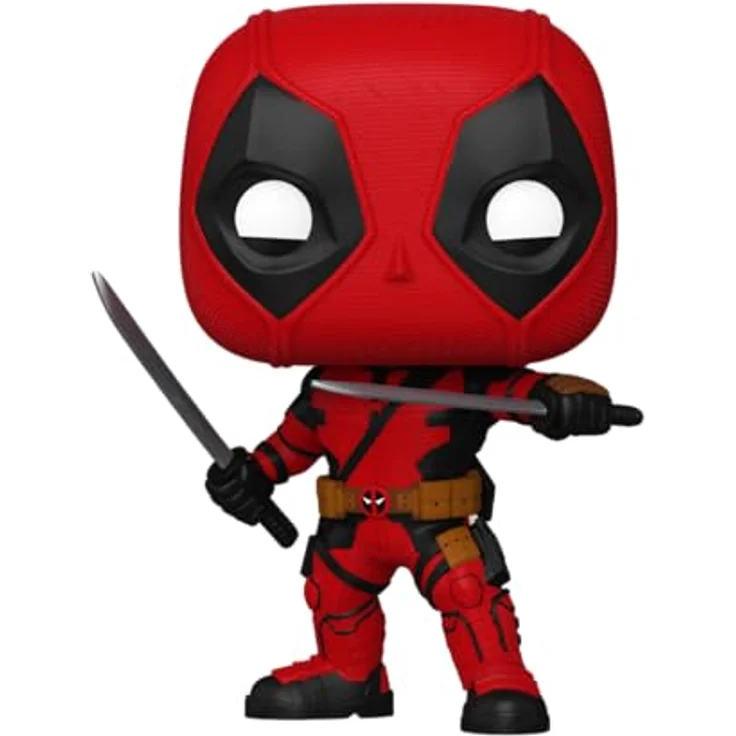 Funko POP! Marvel: Deadpool & Wolverine - Deadpool - Vinyl-Sammelfigur - Offizielle Handelswaren - Premium Vinyl Material - Ideales Geschenk für Fans - 9,5 cm - Rot & Schwarz – Bild 2