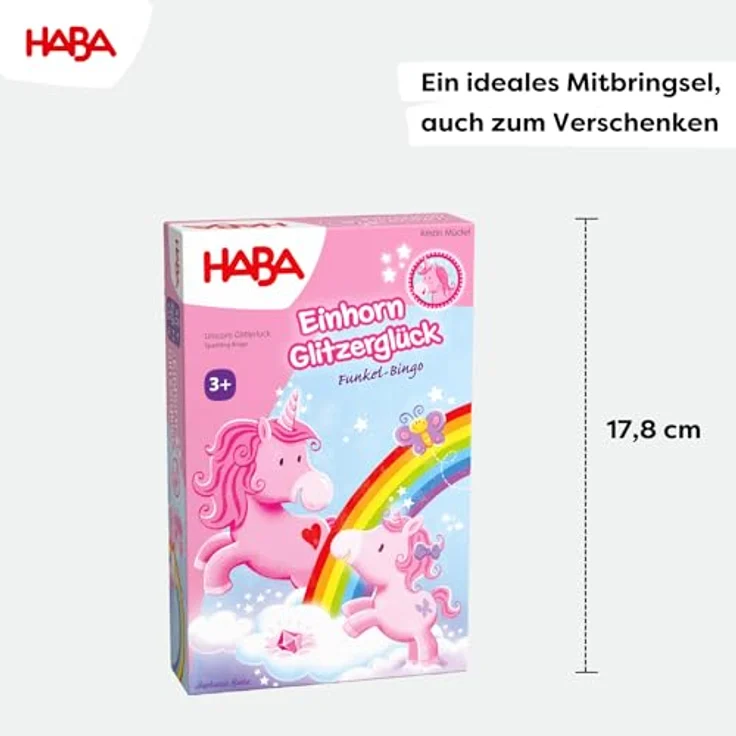 Sonstige Verlage Einhorn Glitzerglück Funkelbingo, Brettspiel mit Bildern von Einhornfreunden und Wolkenkristallen – Bild 6