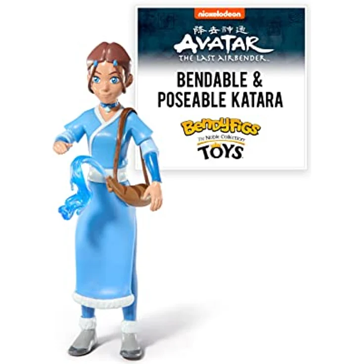 Noble Collection Avatar The Last Airbender Bendyfigs Biegefigur Katara, 18 cm, aus PVC und ABS, flexibel in vielen Positionen – Bild 1