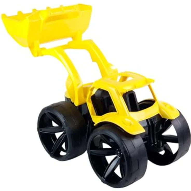 Wader 64530 Maximus Traktor, gelb mit extra breiten Reifen, Größe ca. 68 cm, für Kinder ab 12 Monaten, fördert Kreativität und motorische Fähigkeiten – Bild 4