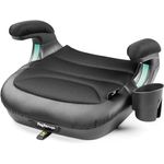 Peg Perego Viaggio Shuttle Licorice, Kindersitzerhöhung nach ECE R129/i-Size für Kinder von 125 bis 150 cm, komfortable Polsterung mit abnehmbarem Bezug und Flaschenhalter