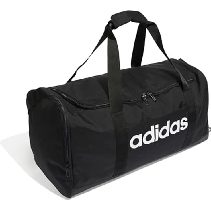 adidas Performance Sporttasche LINEAR DUFFEL M, mit verstellbarem Schulterriemen, recycelten Materialien, schwarz – Bild 3