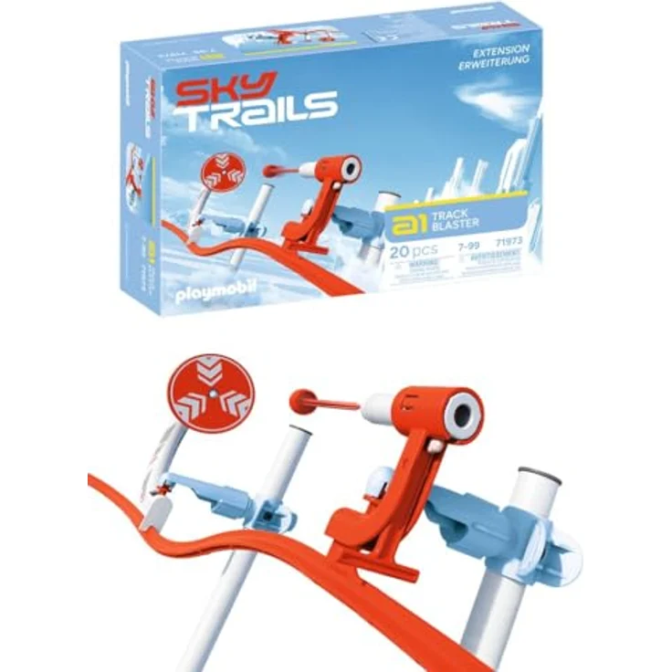 Sky Trails Track Blaster, Konstruktionsspielzeug für rasante Strecken mit Abschuss-Mechanismus, kompatibel mit Starter Kit 71969, für Kinder ab 4 Jahren – Bild 1