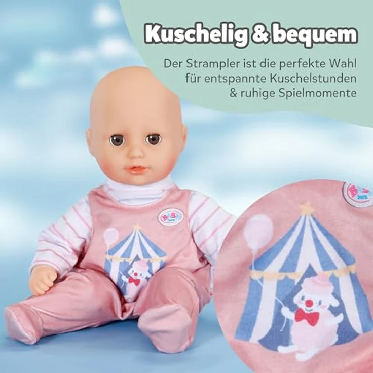 Zapf Creation BABY born Strampler Apricot, Puppenkleidung für 36 cm große Puppen – Bild 4