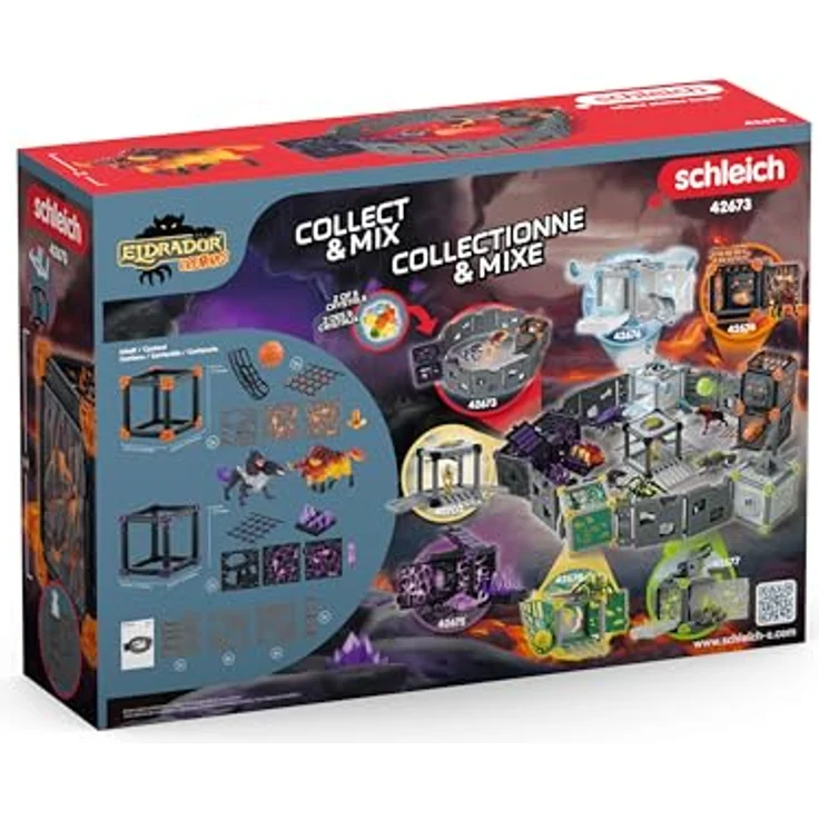 Schleich BattleCave Arena - Lava vs Schatten - ELDRADOR (42673) mit 88 x 55 x 20 cm, kombinierbar mit allen Battle Caves – Bild 10