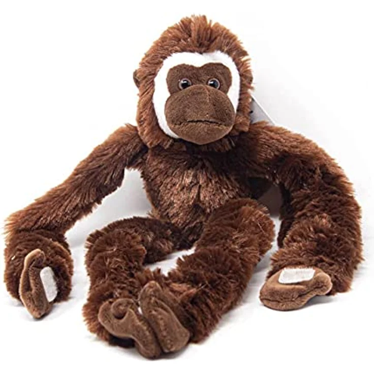 Cornelißen Kletteraffe Kuscheltier mit Kletthänden, 41 cm, waschbar und pflegeleicht – Bild 1