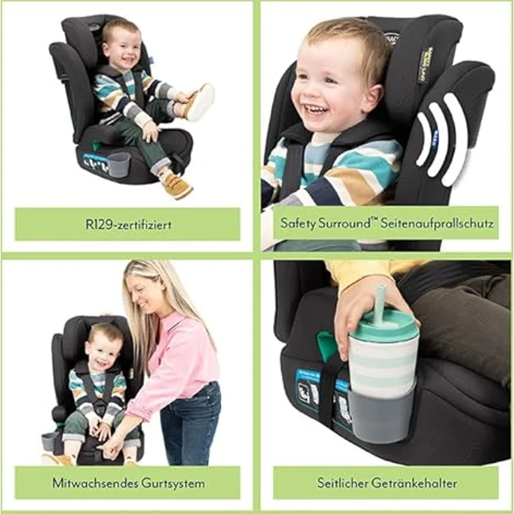 Graco Kindersitz Eldura mit Getränkehalter, ab 15 Monate - 12 Jahre, Midnight – Bild 3