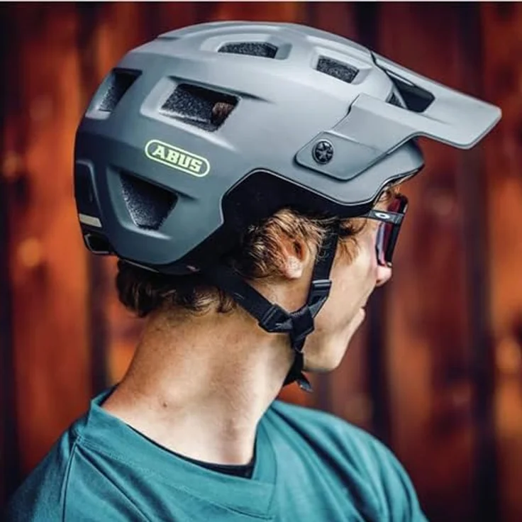 Abus MoDrop Mountainbike-Helm, robuster Kinderfahrradhelm mit guter Belüftung und individueller Passform, Unisex – Bild 6