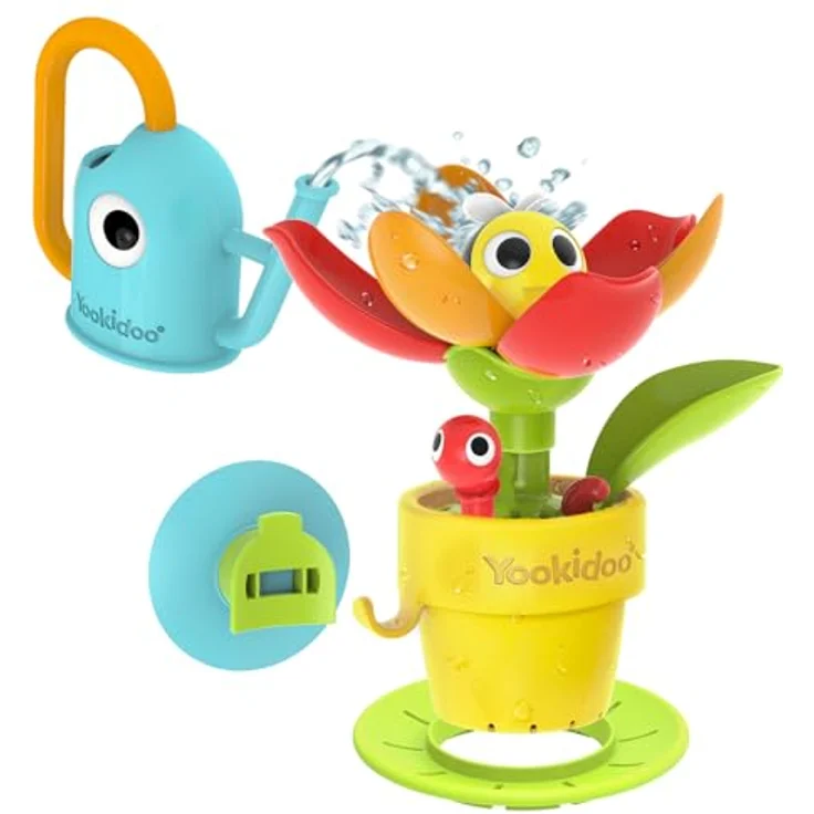 Yookidoo Peek-A-Bee Tub Flower, interaktives Badespielzeug mit Überraschungen für Kinder ab 18 Monaten – Bild 1