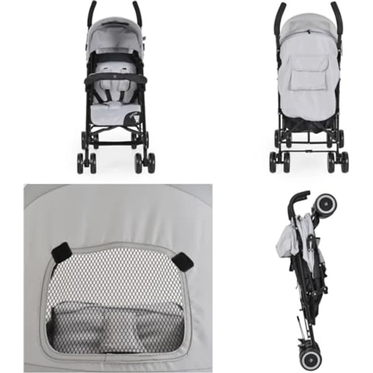 Moni Kinder-Buggy Kinderwagen Jerry, Sonnendach, schwenkbare Vorderräder, EVA-Räder – Bild 7