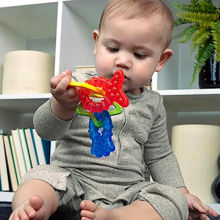 Baby Einstein Ocean Explorers Cool Critters, Khlbares Beißring-Set mit 4 Ozean-Themenringen für Babys von 3-36 Monaten, Mehrfarbig – Bild 5