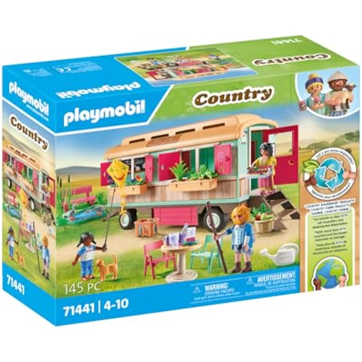 Playmobil® Gemütliches Bauwagencafé (71441), Country Konstruktions-Spielset, (145 St), teilweise aus recyceltem Material, Made in Germany – Bild 2