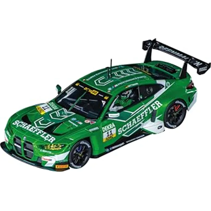 Carrera Digital 132 BMW M4 GT3, Schubert Motorsport Nr. 11, DTM 2024, Modell 32077, detailgetreue Nachbildung in Grün, kompatibel mit Carrera Digital System
