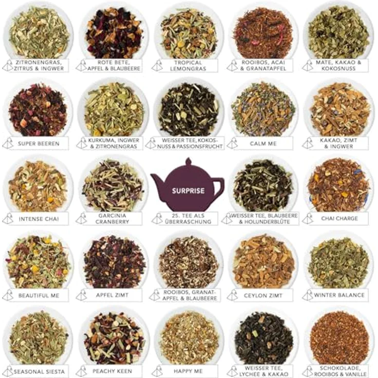English Tea Shop ETS - Premium Tee Adventskalender "Red Christmas", 25 BIO Tees in Teepyramiden, 24+1 Gourmet-Sorten – Bild 3
