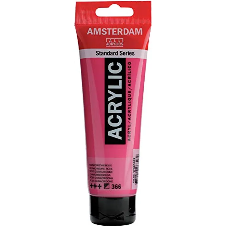 Amsterdam ACRěLICO Rosa Crinaquidona, Acrylfarbe in Künstlerqualität, 120 ml, licht- und wasserverdünnbar