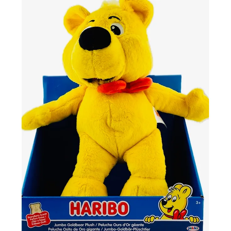 Jakks Haribo Goldbär Plüschtier 35 cm, Jumbo mit Duft in Box