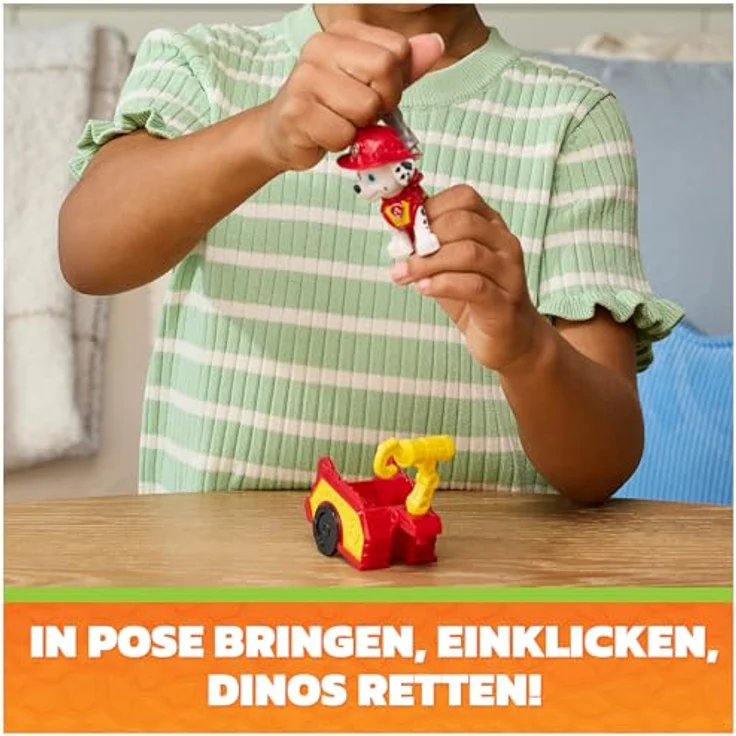 Paw Patrol Movie 3 Dino Tool Pack Marshall, Spielfiguren-Set mit über 6 cm großer Marshall-Figur in Dino Movie-Uniform, inkl. dinosaurier-themed Anhänger und 2 austauschbaren Werkzeugen – Bild 5