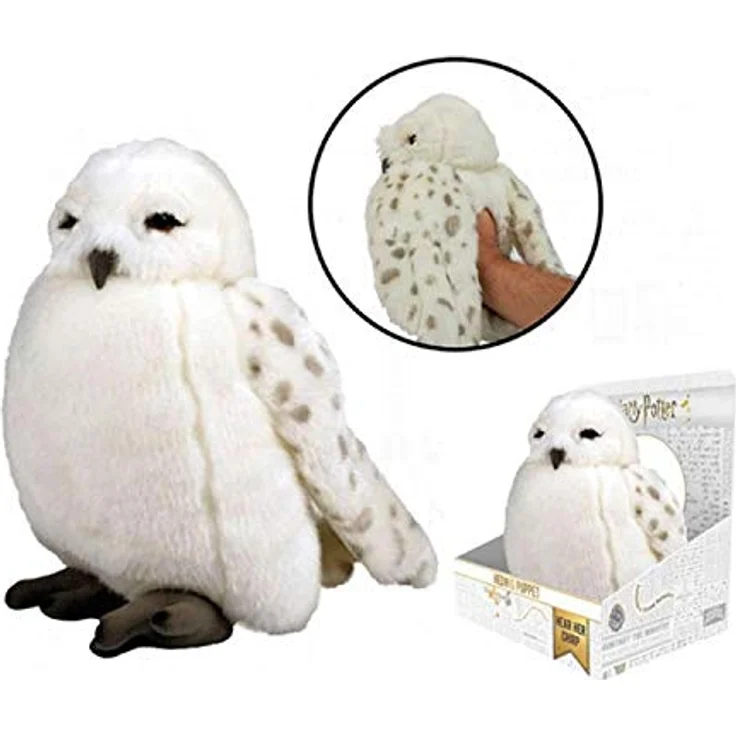 WOW! STUFF Harry Potter Owl Hedwig Feature Plush with Sounds, Hand Puppet and Soft Toy, Collectible Teddy with Authentic Noises, White, ‎18.01 x 18.01 x 24.99 cm – Bild 3