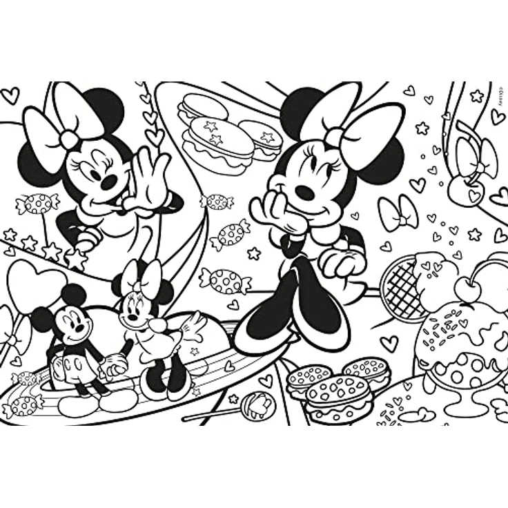 Lisciani DISNEY Minnie Mouse Geduldsspiel, Puzzle 250 Teile, Double Face 2 in 1 mit Malrückseite, 50 x 35 cm, Lernspiel für Mädchen ab 7 Jahren – Bild 3
