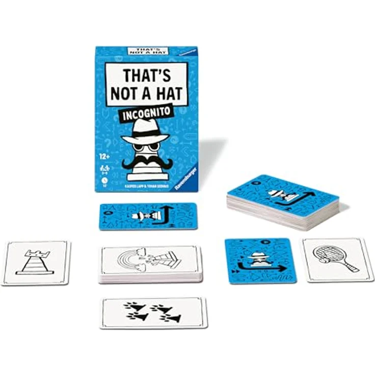 Ravensburger That's not a hat - Incognito, Brettspiel mit 110 Karten und Regeln für unvergessliche Partien – Bild 7