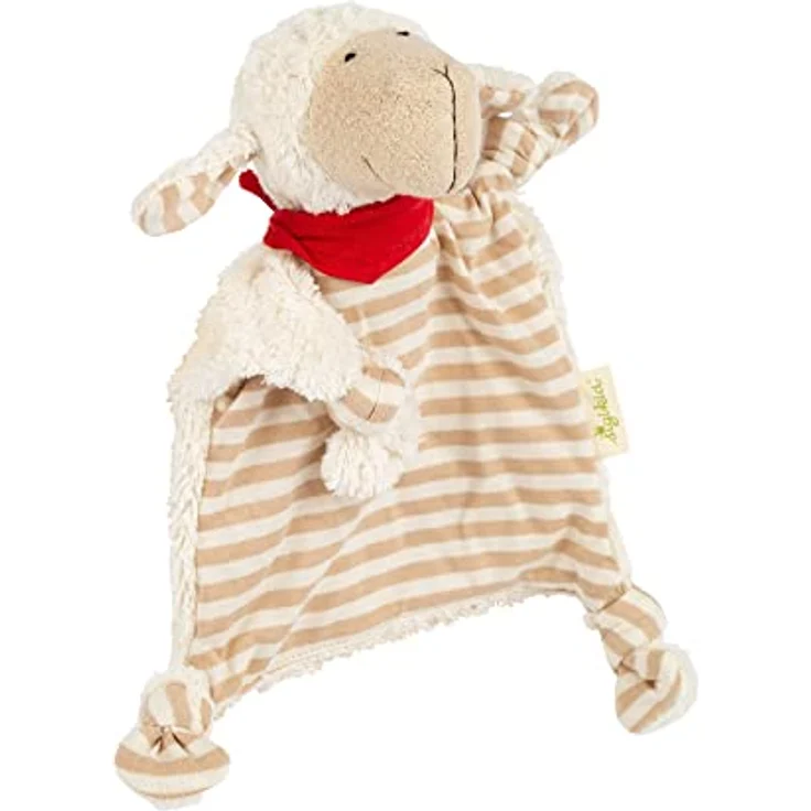 Sigikid 38885 Schnuffeltuch Schaf, Eierschalenfarbe, 23 x 17 x 9 cm – Bild 8