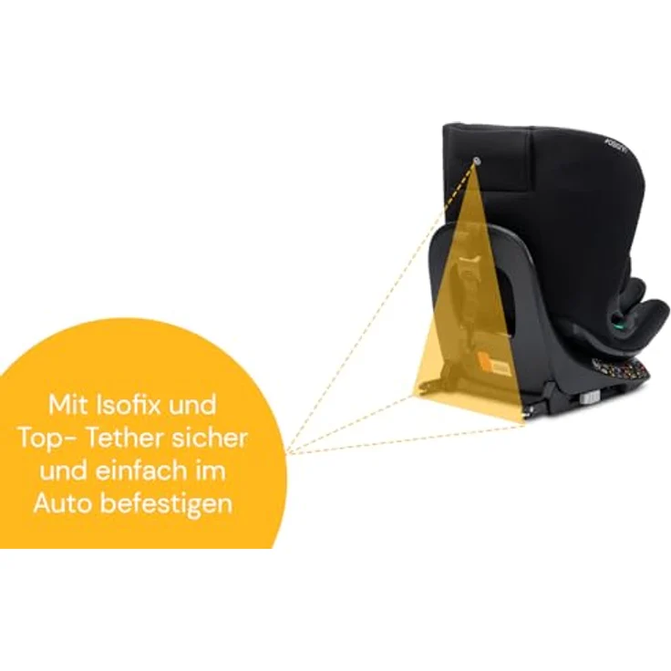 Osann Autokindersitz Floyd360, 360° drehbar mit Isofix und Top-Tether, für Kinder von 40 bis 150 cm, ab Geburt bis 12 Jahre, mit 11-fach höhenverstellbarer Kopfstütze – Bild 8