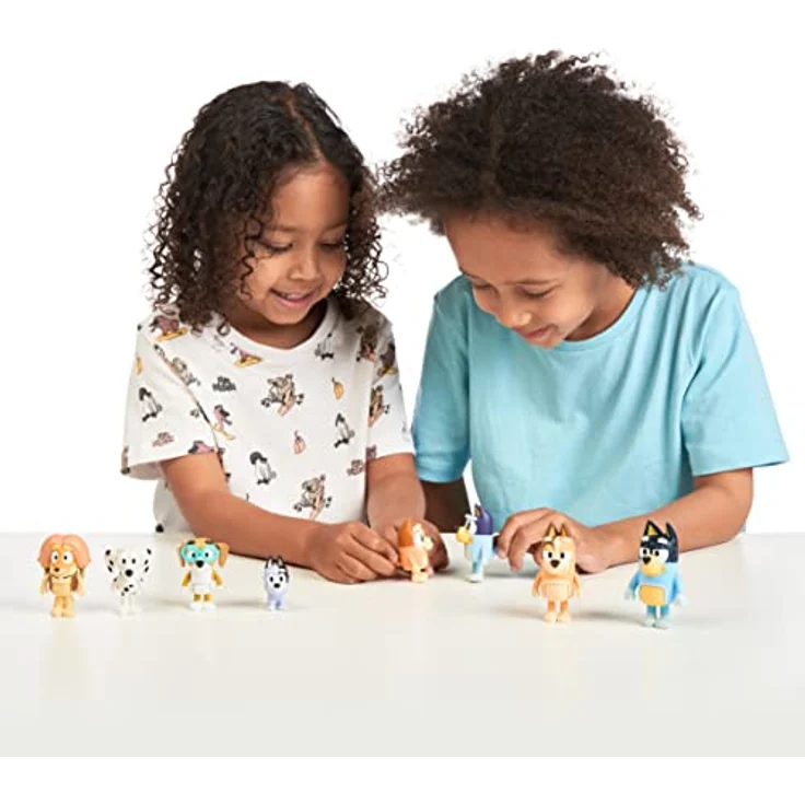Bluey Blueys 8er-Figurenpack Familie und Freunde: 6,3–7,6 cm große Figuren mit beweglichen Gelenken, 8er-Pack, offizieller Sammelartikel – Bild 6