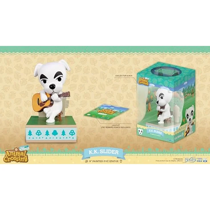 First 4 Figures Animal Crossing: New Horizons PVC Statue K.K. Slider, 22 cm, detaillierte Musikfigur mit hochdetaillierter Base und authentischem Styling – Bild 7