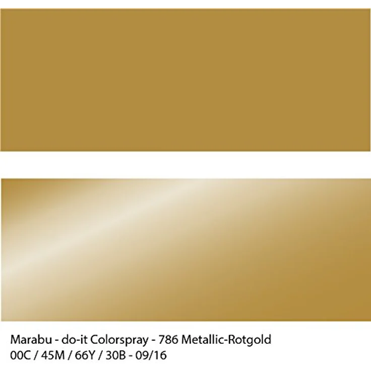 Marabu Do it Metallic rotgold, Colorspray auf Acrylbasis mit edlen Metalleffekten, styroporfest, sehr schnell trocknend, 150 ml Sprühdose – Bild 5