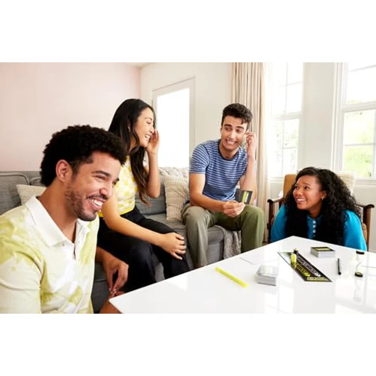 Mattel Games Pictionary JCM29, Partyspiel für Erwachsene mit Zeichen- und Spurkarten, Brettern, Markern und Sanduhr, spanische Version – Bild 2