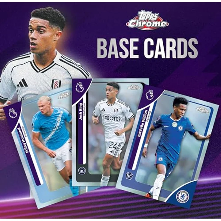 Topps 2026 Premier League Chrome Value Box, Sammelkarten mit glänzendem Chrome-Finish und beliebten Spielern – Bild 4