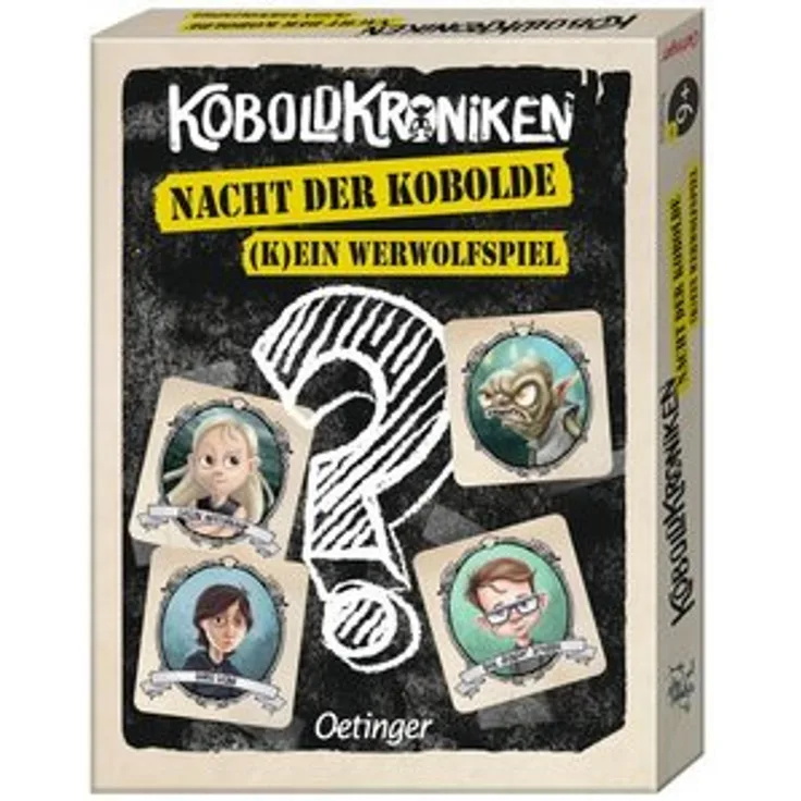 Oetinger KoboldKroniken. Nacht der Kobolde, Kartenspiel für 5+ Spieler, geeignet ab 9 Jahren, illustriert von Thomas Hussung