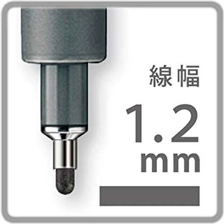 Staedtler Pigment Liner 308, Fineliner mit 1,2 mm Strichstärke, wasserfeste schwarze Pigmenttinte – Bild 3