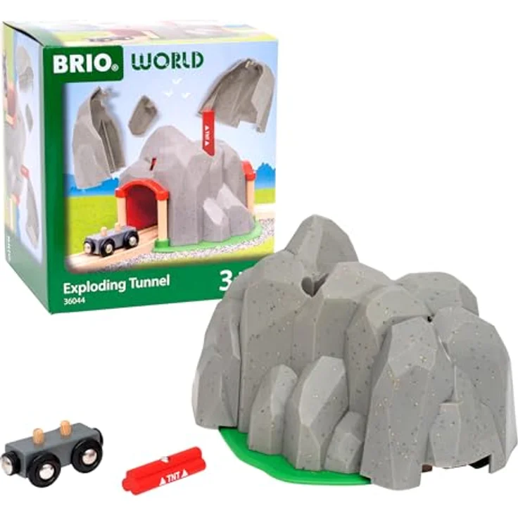 Ravensburger BRIO World - 36044 Tunnel mit Sprengfunktion, Holz- und Kunststoffspielzeug für Kinder ab 3 Jahren – Bild 1