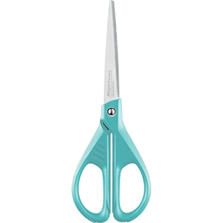 MAPED Papierschere ESSENTIALS, 17,0 cm, türkis, aus 60% recyceltem Material – Bild 7