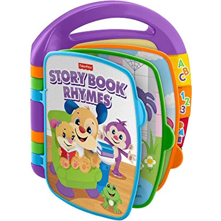 Fisher-Price CDH49 Lyrics and Learning Book, Musikspielzeug für Kinder ab 6 Monaten, mit Leuchttasten zur Förderung von Sprache und Motorik – Bild 1