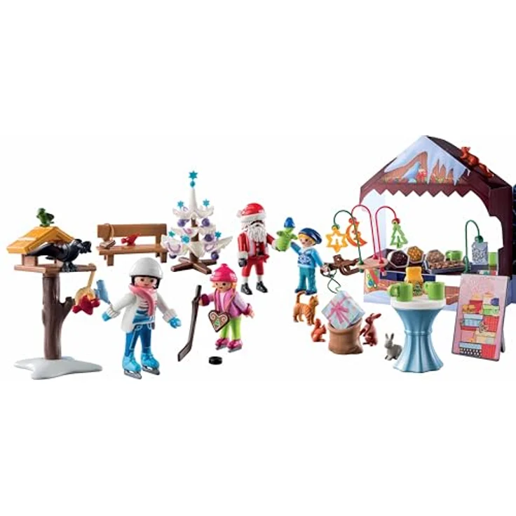 PLAYMOBIL 71472 Adventskalender: Ausflug auf den Weihnachtsmarkt, 24 Überraschungen, Mehrfarbig – Bild 6