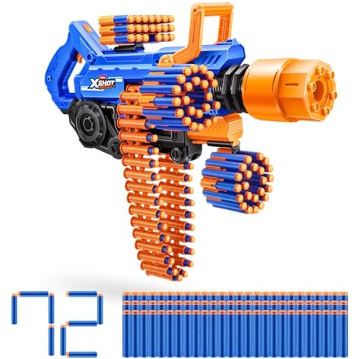 Zuru XSHOT Insanity Blaster Smoke N Barrel, Blaster mit Darts für Kinder ab 8 Jahren, robustes Design für Innen- und Außenbereich – Bild 7