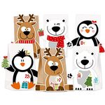 KuschelICH Adventskalender zum Befüllen Eisbär Rentier Pinguin - mit Stickern zum Gestalten und selber Basteln - wiederverwendbar X-Mas-Friends