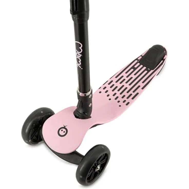 MoMi SAN 2-in-1 3-Rad-Kinderroller, höhenverstellbarer Lenker 60/66/72 cm, klappbar, LED-Räder, ABEC-7, Trittbremse, 2,7 kg – Bild 17