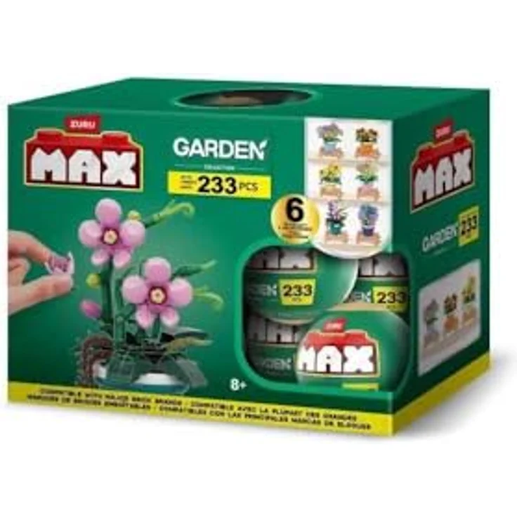 ZURU Kreativset MAX, Garden Collection, 6 verschiedene Pflanzen zum Zusammenbauen, sortierte Lieferung – Bild 1